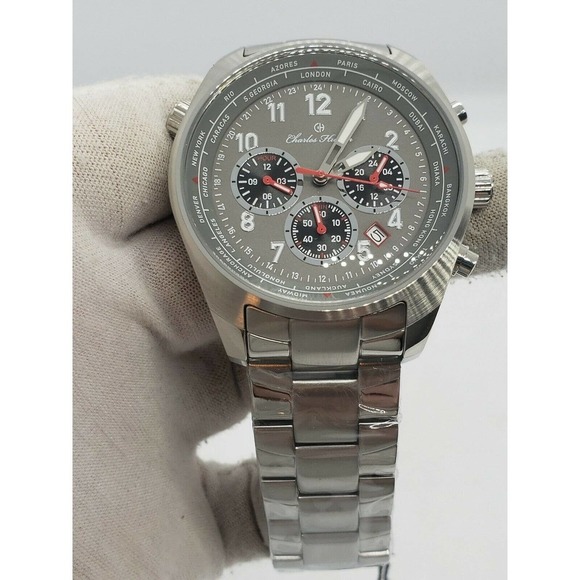 Charles Hutton Aristocrat Dual Time Men's Watch - Picture 2 of 8